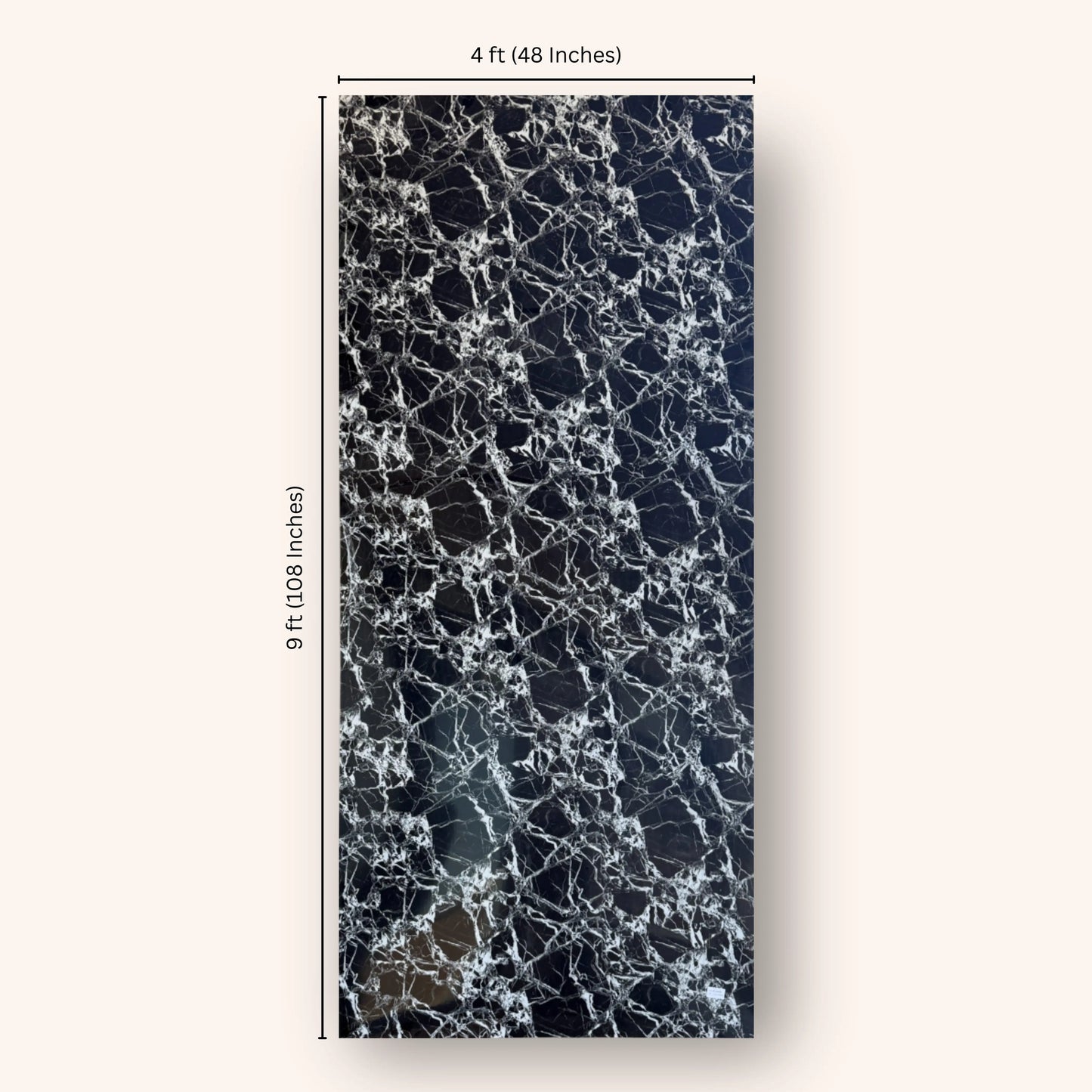 Black Marquina Marble Wall Panel (9ft * 4ft)