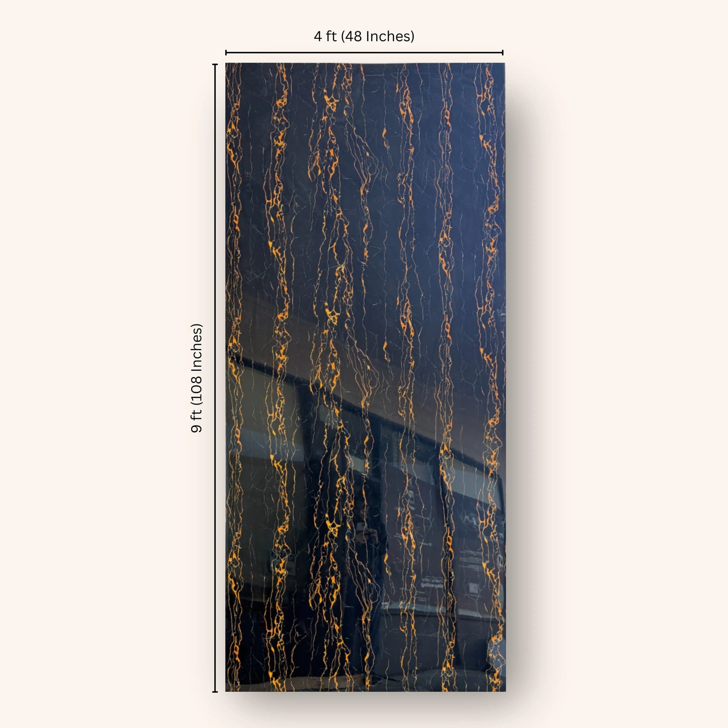 Portoro Gold Marble Wall Panel (9ft * 4ft)