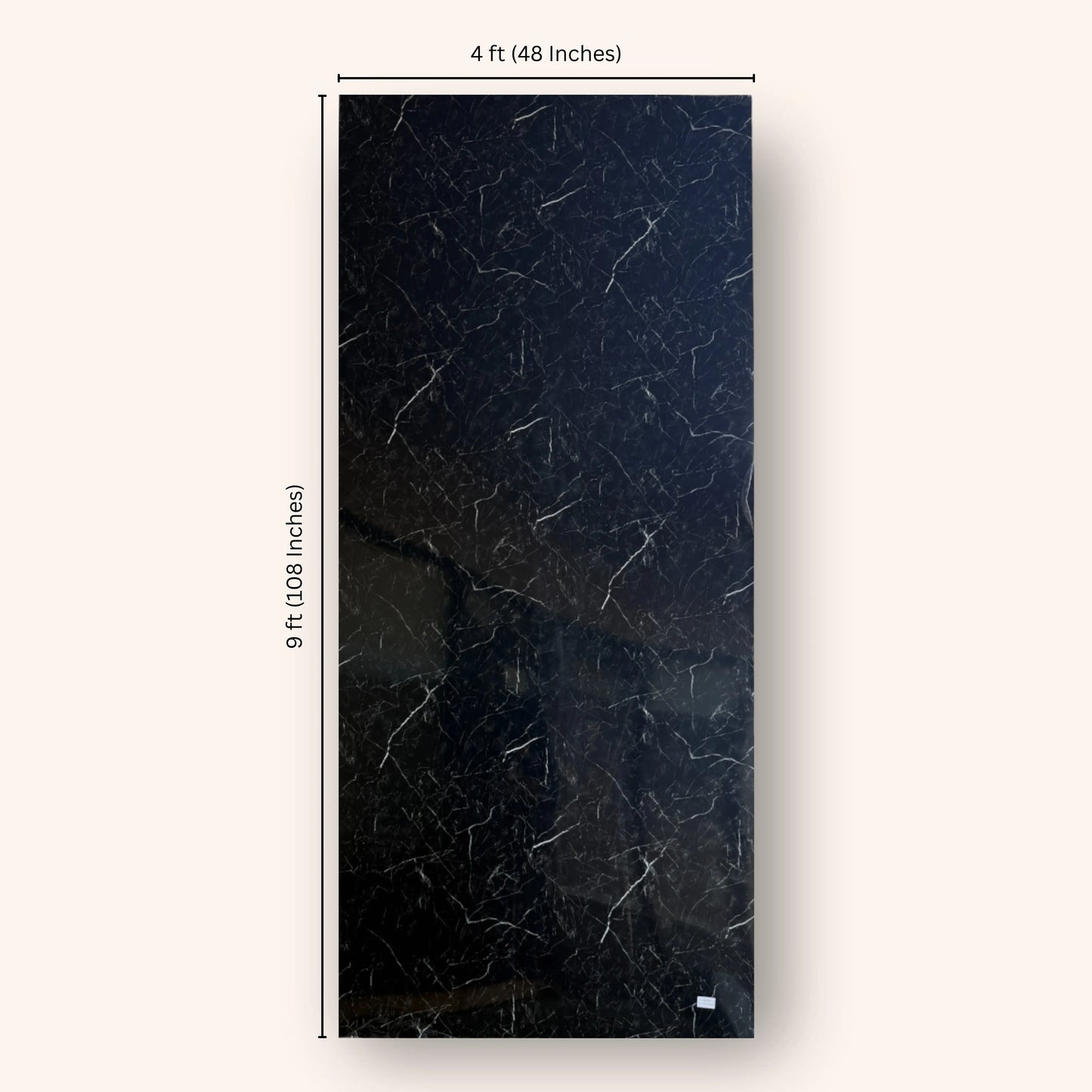 Nero Marquina Marble Wall Panel (9ft * 4ft)