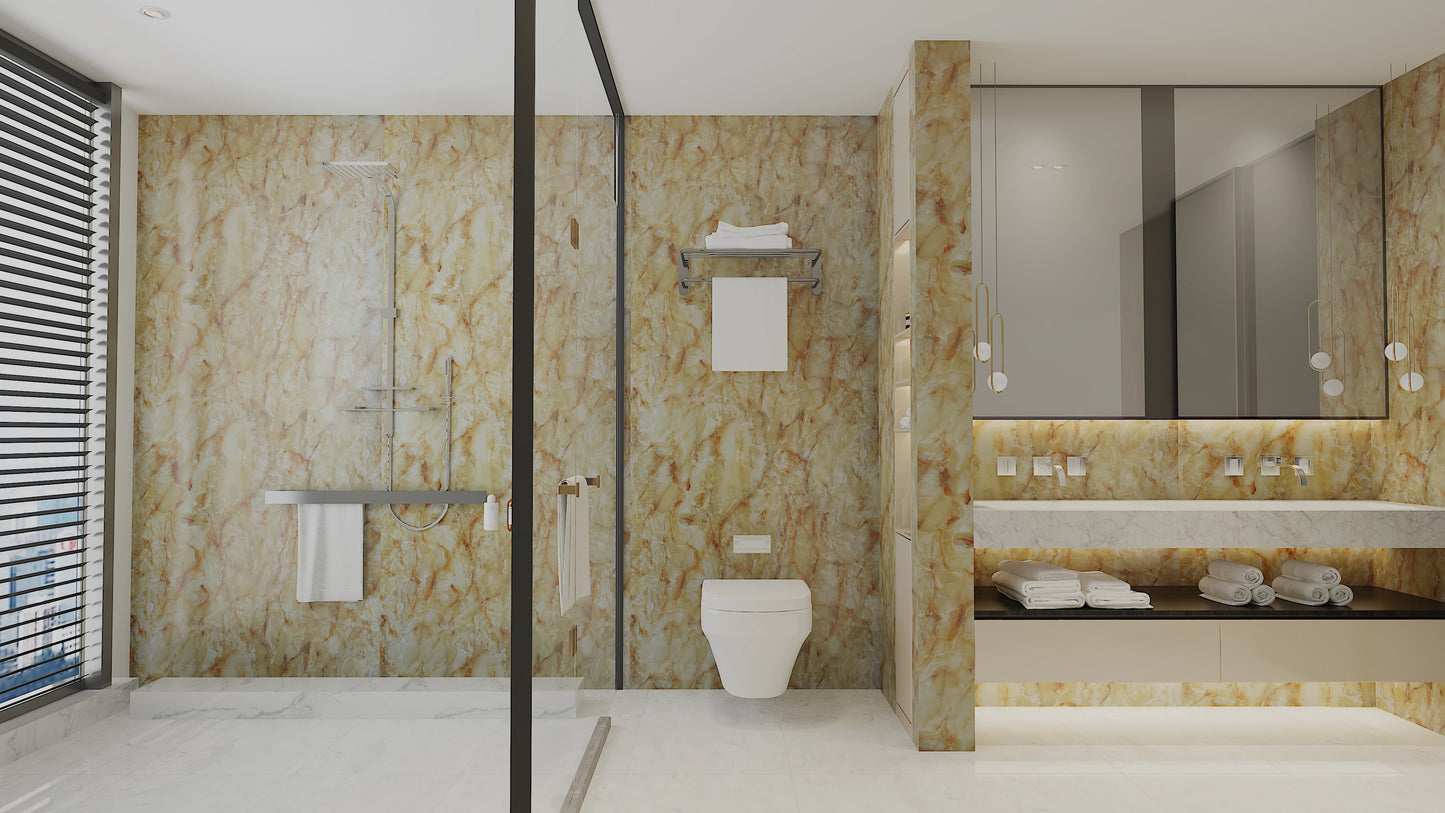 Honey Onyx Marble Wall Panel Sample 4*4 in