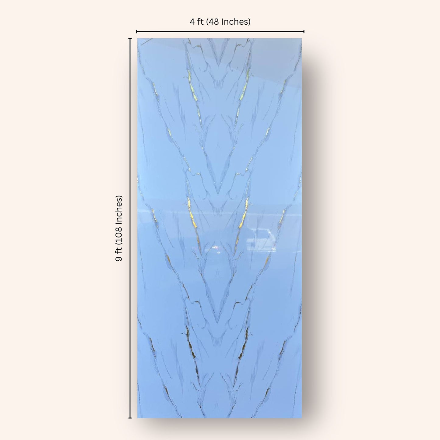 Golden Drift Marble Wall Panel (9ft * 4ft)