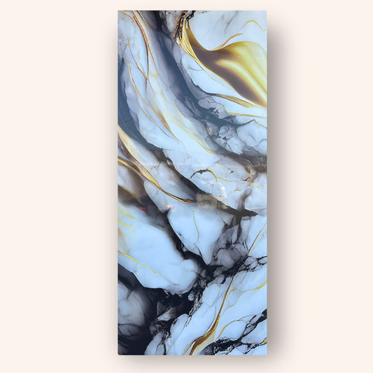 Obsidian Flow Marble Wall Panel (9ft * 4ft)