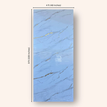 White Gold Vein Marble Wall Panel (9ft * 4ft)