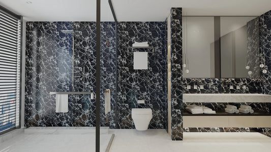 Black Marquina Marble Wall Panel (9ft * 4ft)
