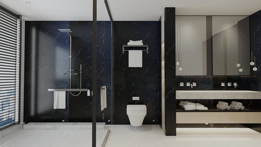 Nero Marquina Marble Wall Panel (9ft * 4ft)