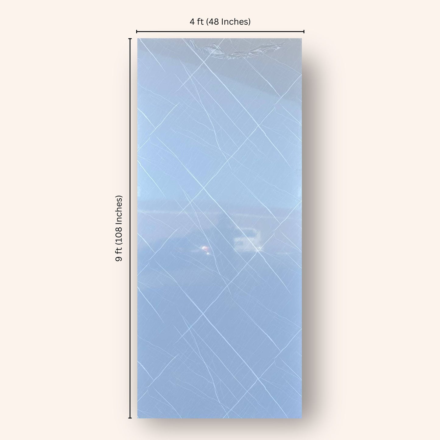 Soft Grey Marble Wall Panel (9ft * 4ft)